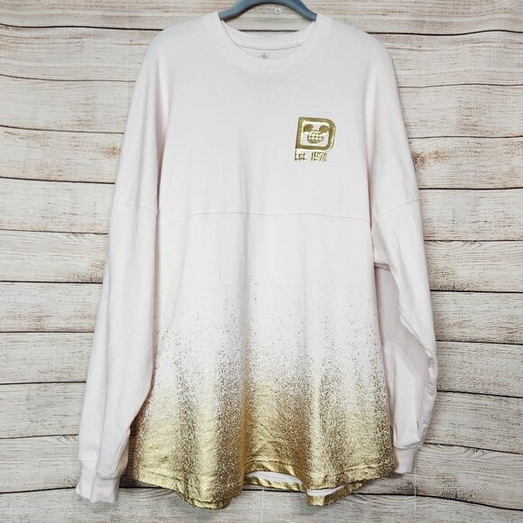2021 Disney World Parks New Year’s Eve Pinkish Gold Spirit Jersey Size Large - Picture 2 of 15